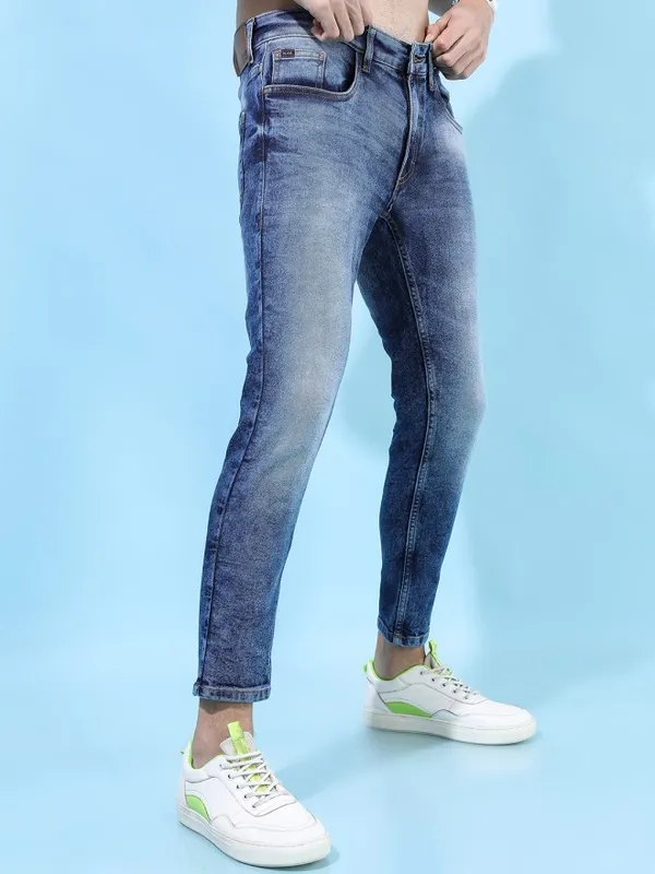 Highlander Men Blue Tapered Fit Stretchable Jeans