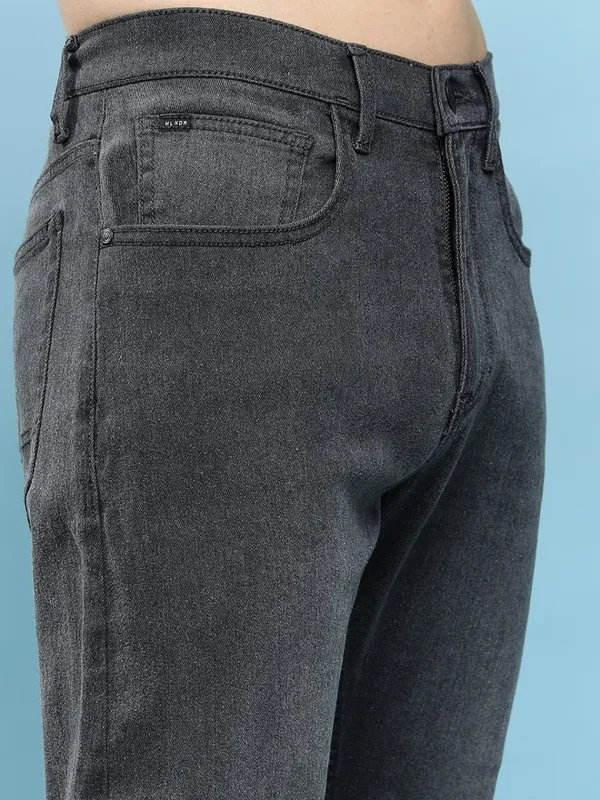 Highlander Men Grey Straight Fit Stretchable Jeans