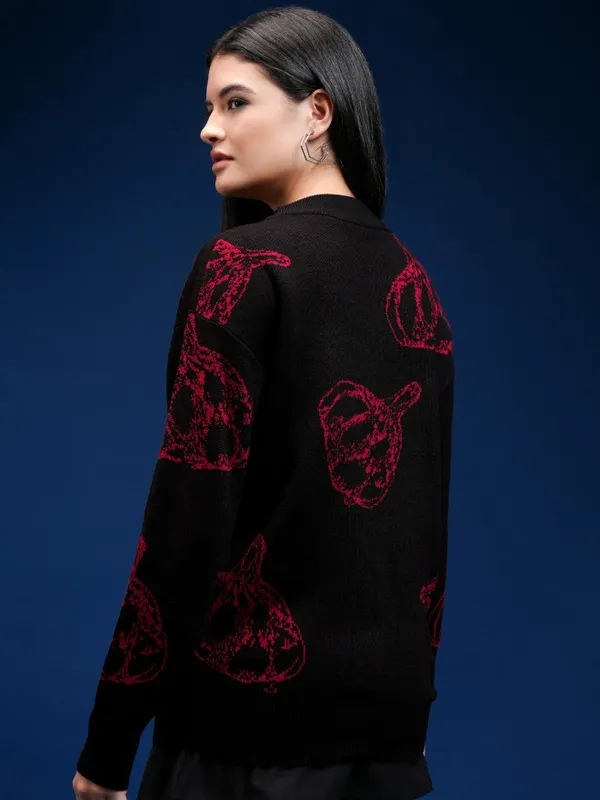 Women Printed Sweater