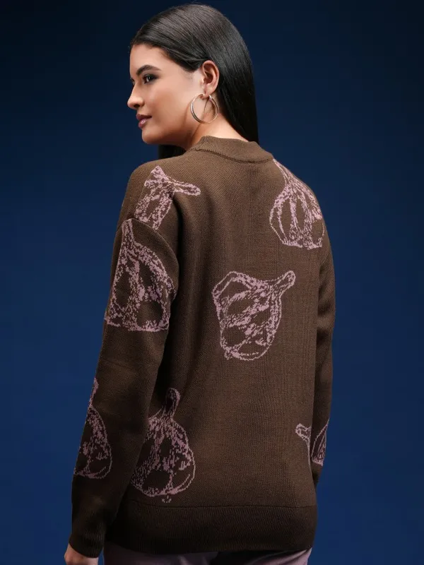 Women Printed Sweater