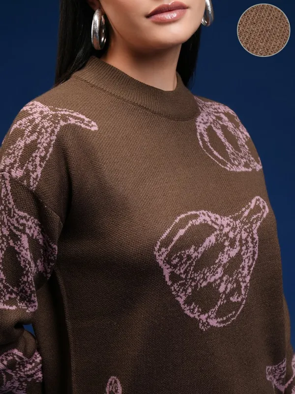 Women Printed Sweater