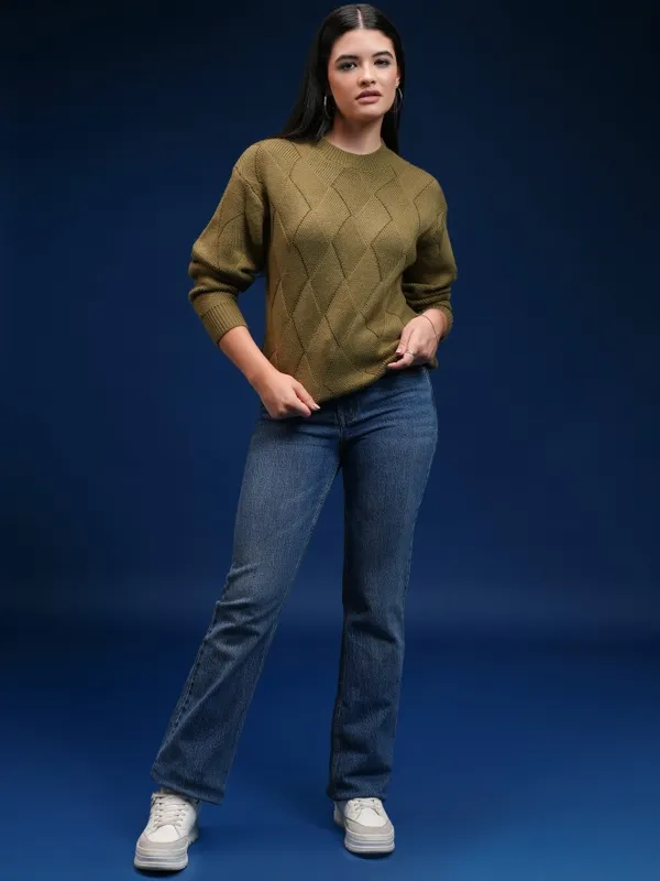 Women Cable Knit Sweater