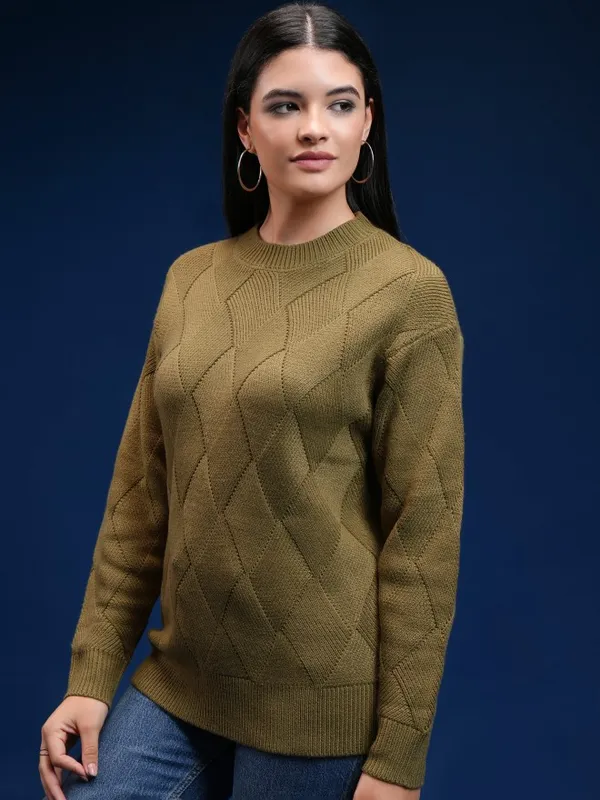 Women Cable Knit Sweater