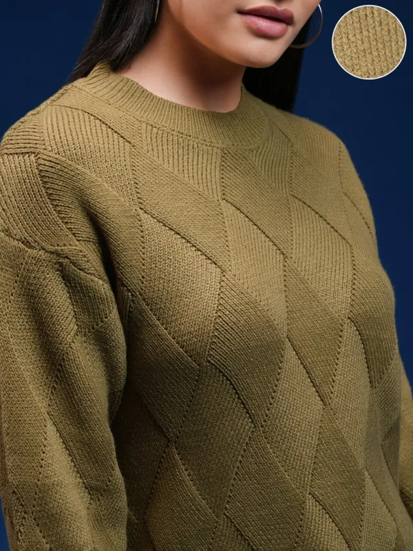 Women Cable Knit Sweater