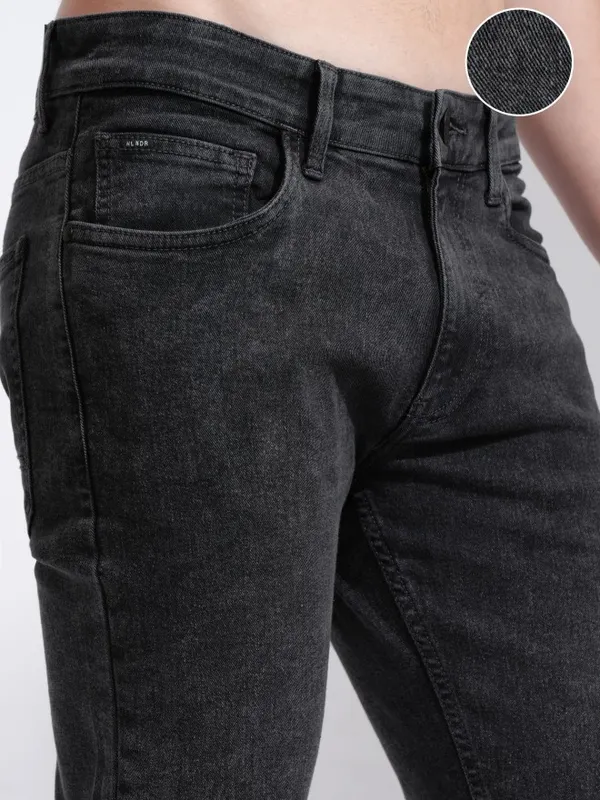 Highlander Men Grey Straight Fit Stretchable Jeans
