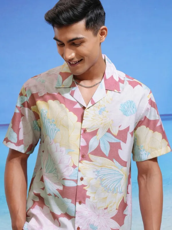 Highlander Men Multicolour Printed Relaxed Fit Casual Shirts