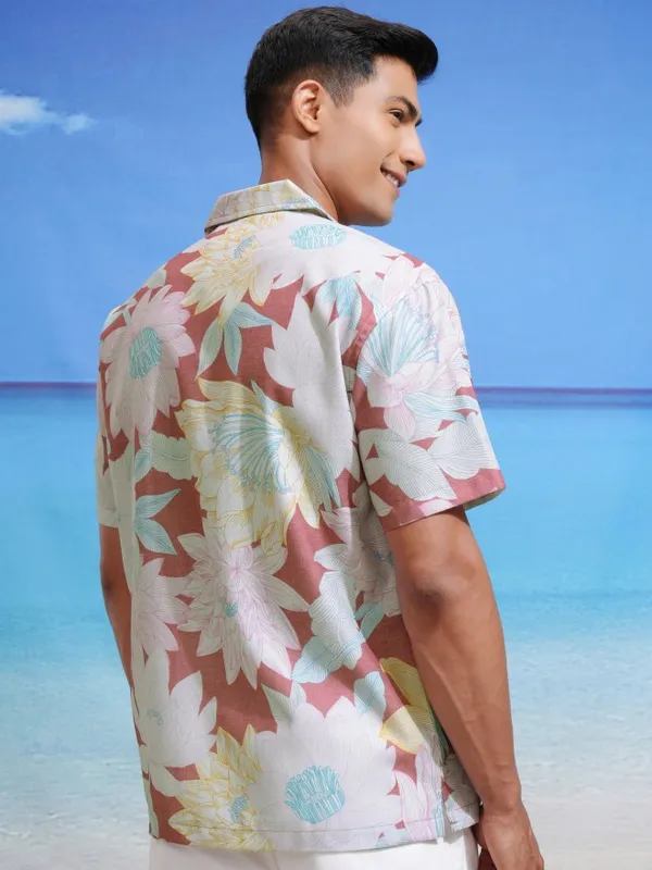 Highlander Men Multicolour Printed Relaxed Fit Casual Shirts