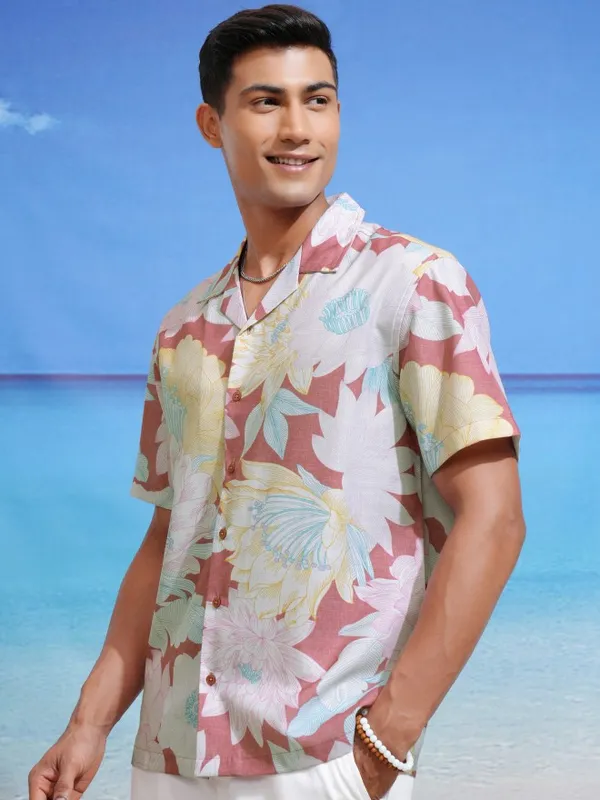 Highlander Men Multicolour Printed Relaxed Fit Casual Shirts