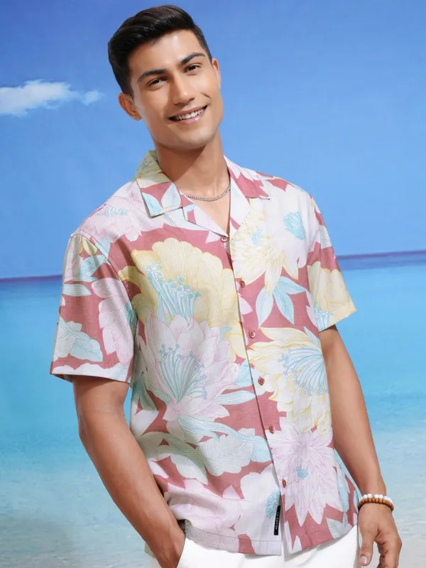 Highlander Men Multicolour Printed Relaxed Fit Casual Shirts