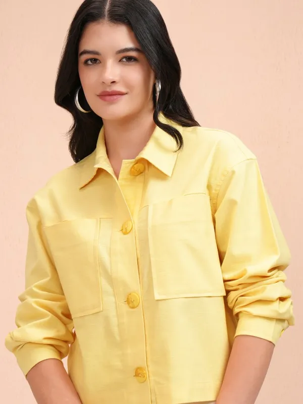 Women Solid Oversized Fit Casual Shirt