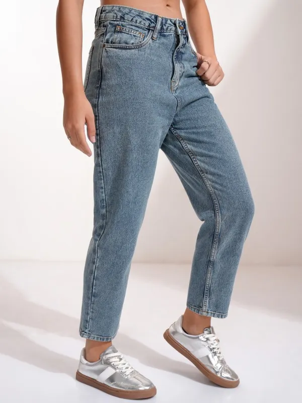 Tokyo Talkies Women Blue Tapered Fit Jeans