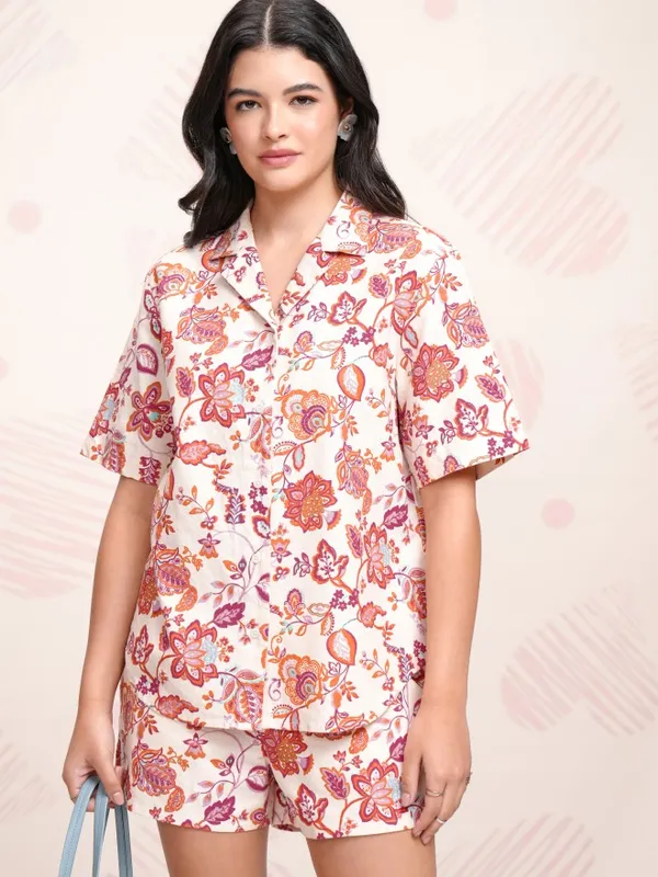 Women Shirt With Shorts Co-Ords