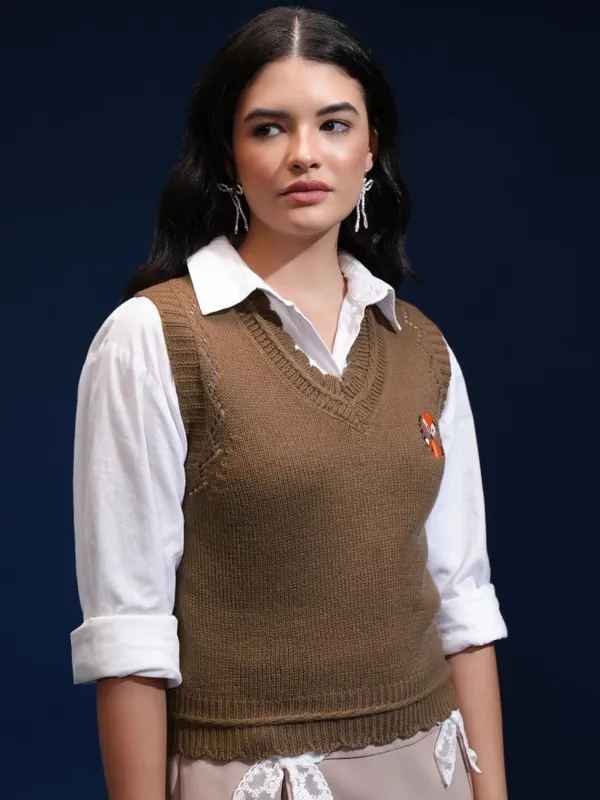 Women Embroidered Sweater