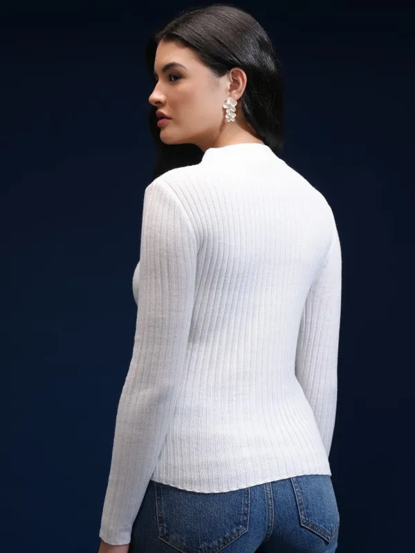 Women Self Design Sweater