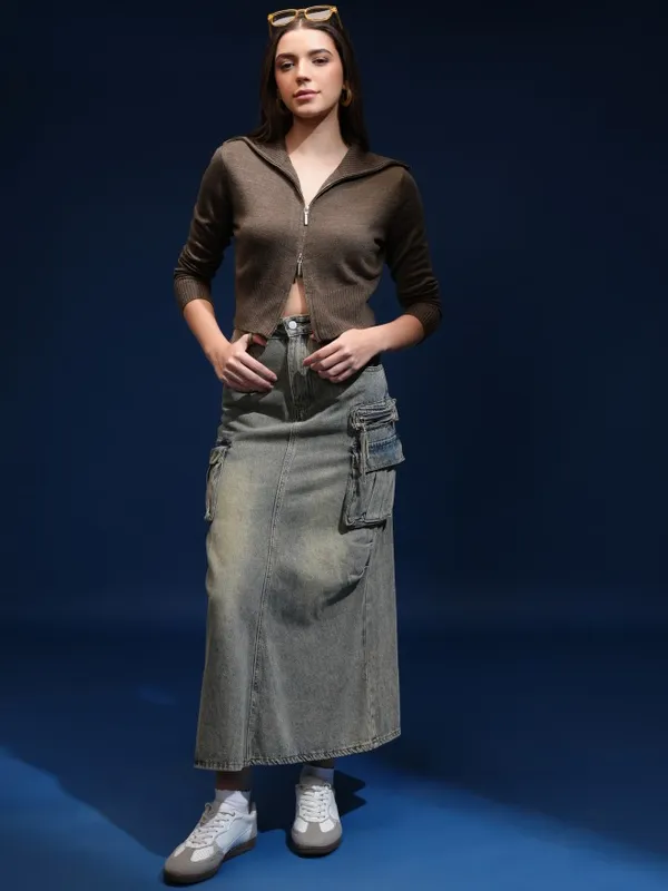 Women Self Design Sweater