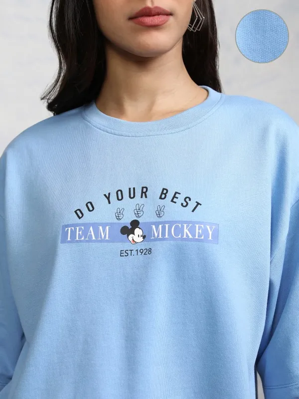 Mickey Mouse Women T-shirt With Short Co-Ords