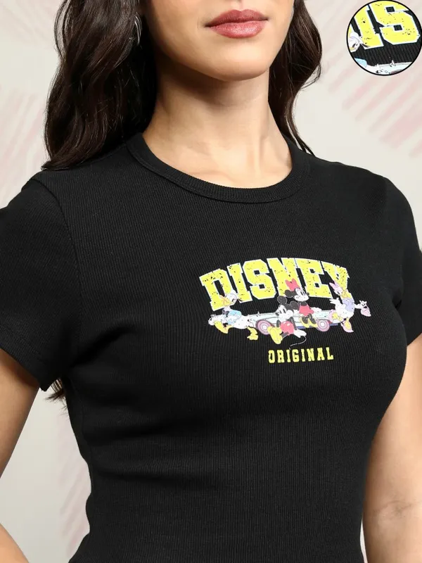 Mickey And Friends Printed Regular Fit T-Shirt