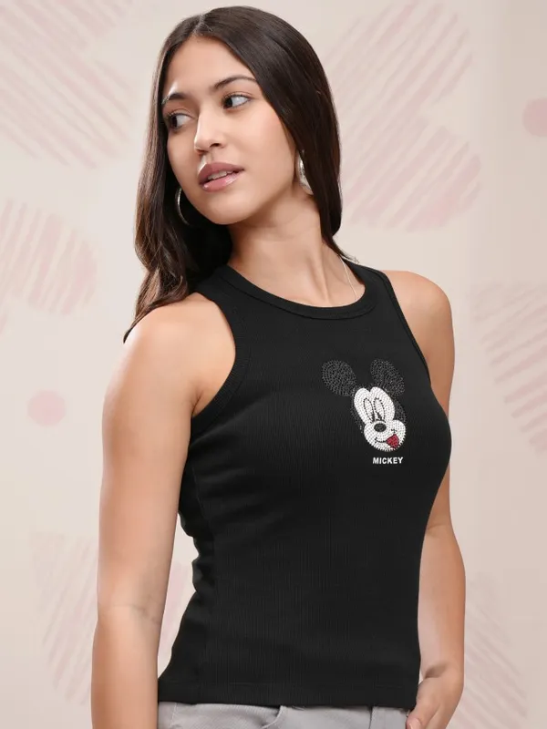 Mickey Mouse Printed Tank Top