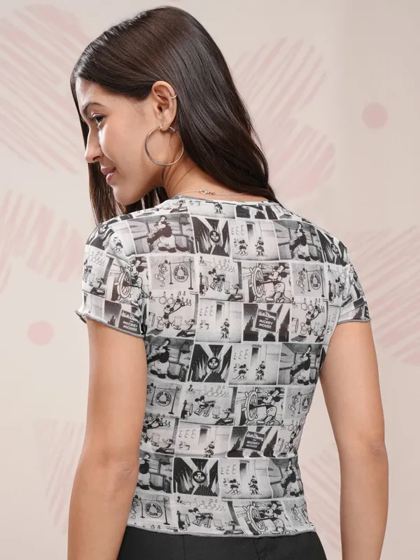 Mickey Mouse Printed Regular Fit T-Shirt