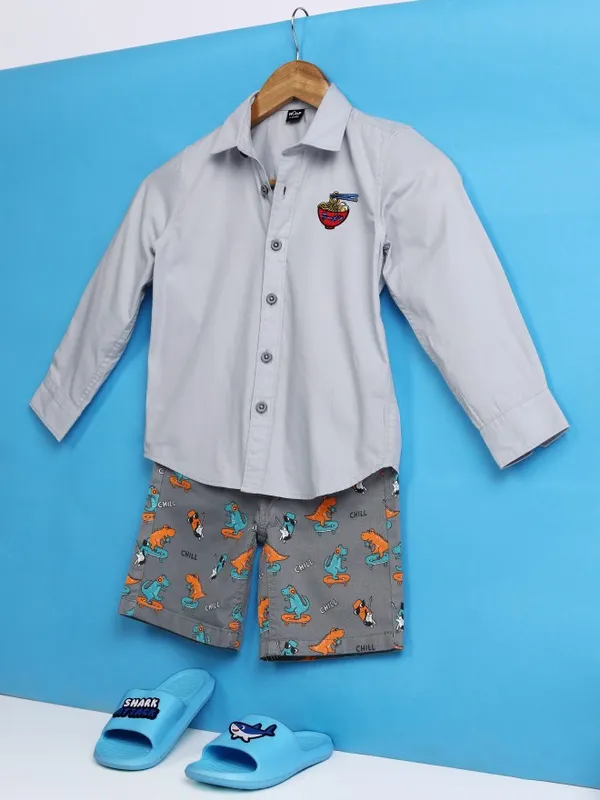 Boys Slim Fit Casual Shirt