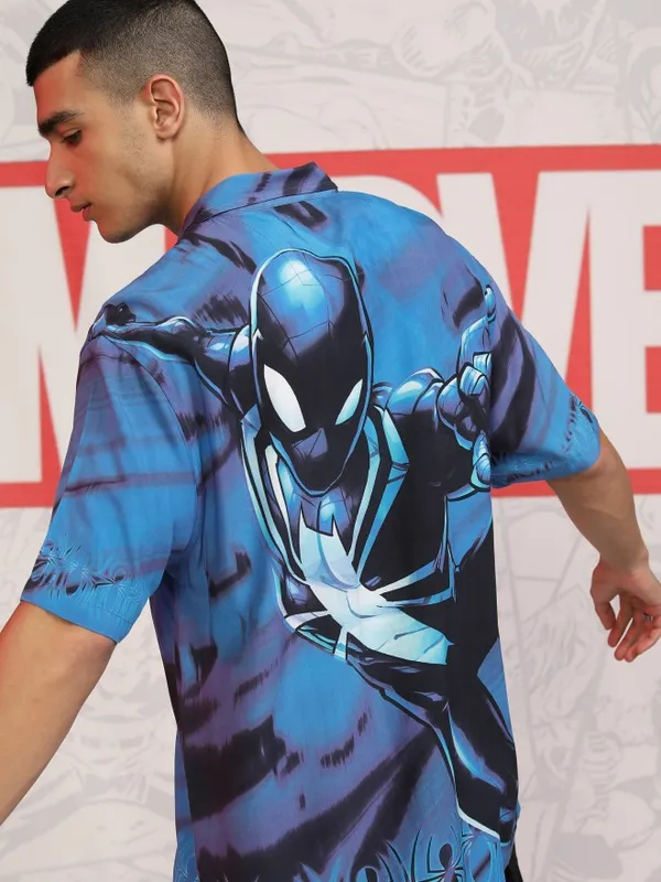 Spider-Man Men Relaxed Fit Casual Shirt
