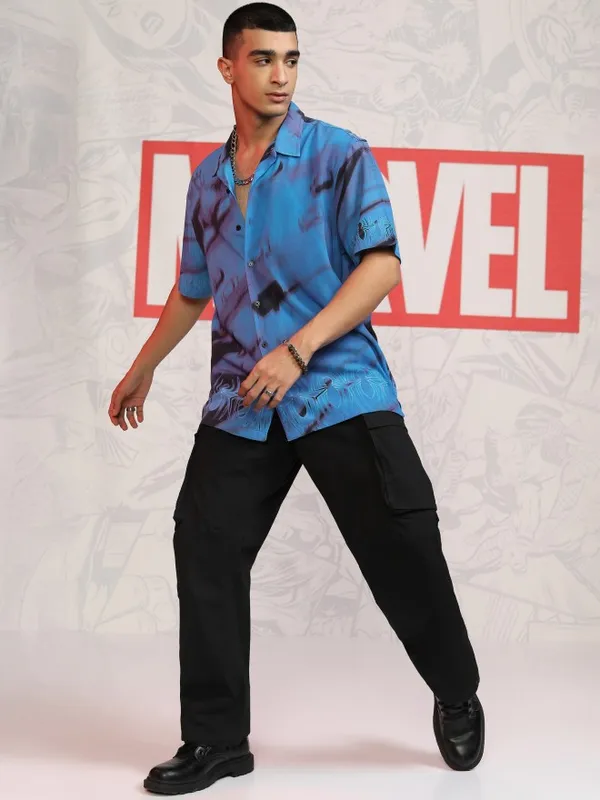Spider-Man Men Relaxed Fit Casual Shirt