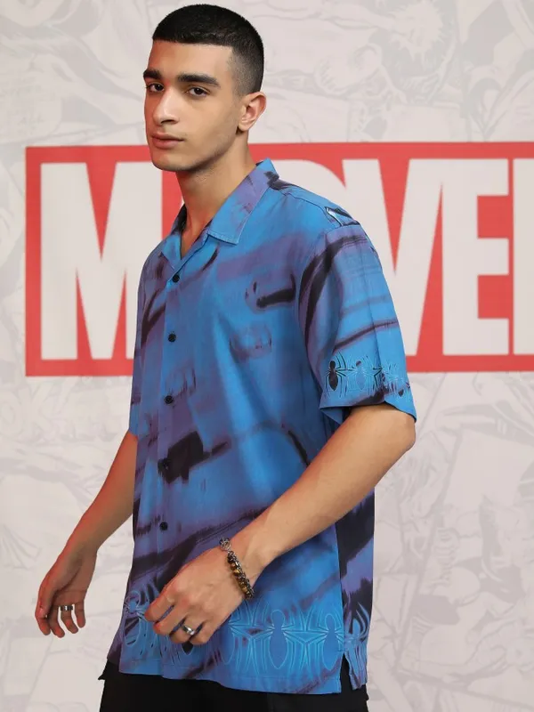 Spider-Man Men Relaxed Fit Casual Shirt