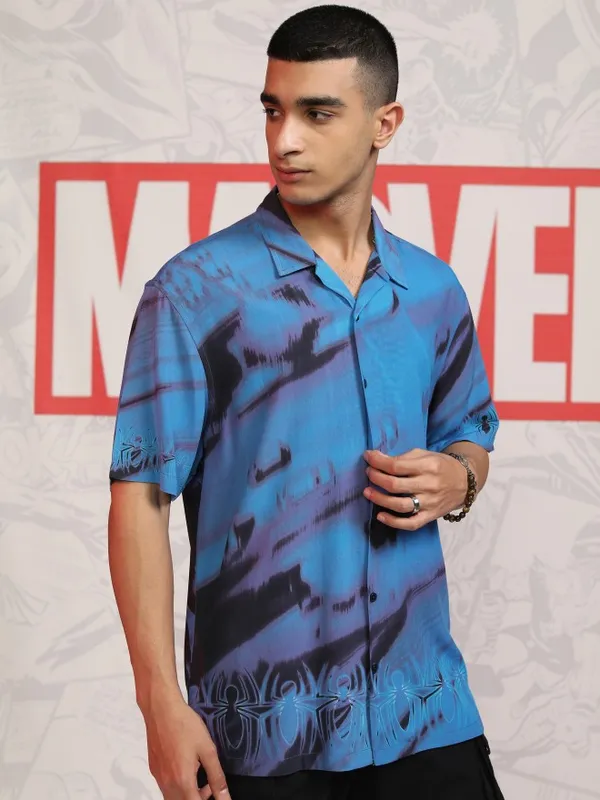 Spider-Man Men Relaxed Fit Casual Shirt