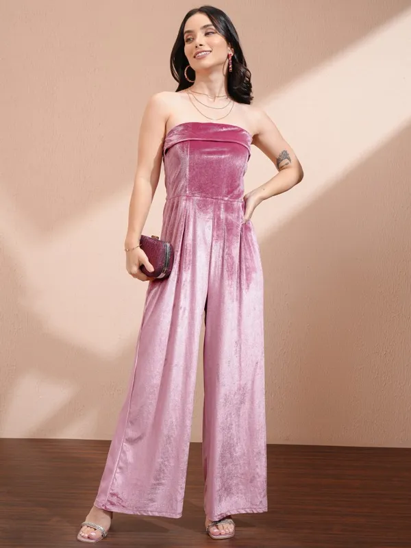 Self Design Regular Fit Jumpsuit