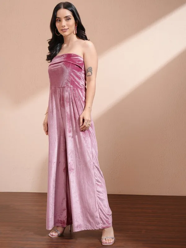 Self Design Regular Fit Jumpsuit