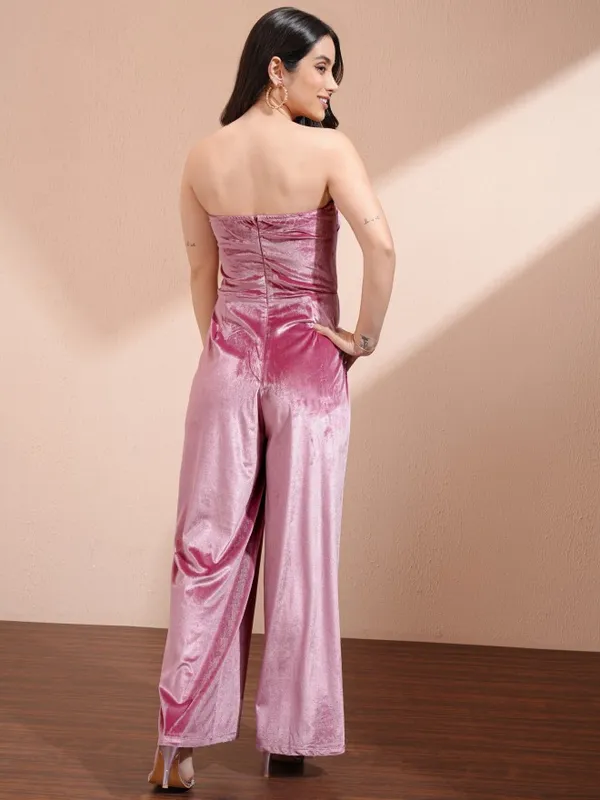 Self Design Regular Fit Jumpsuit