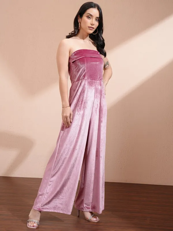 Self Design Regular Fit Jumpsuit