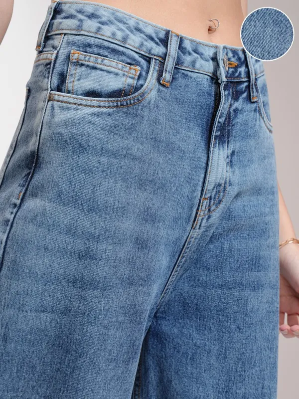 Tokyo Talkies Women Blue Flared Jeans