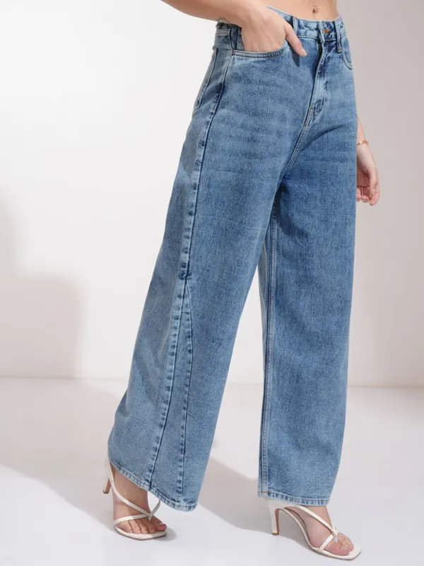 Tokyo Talkies Women Blue Flared Jeans