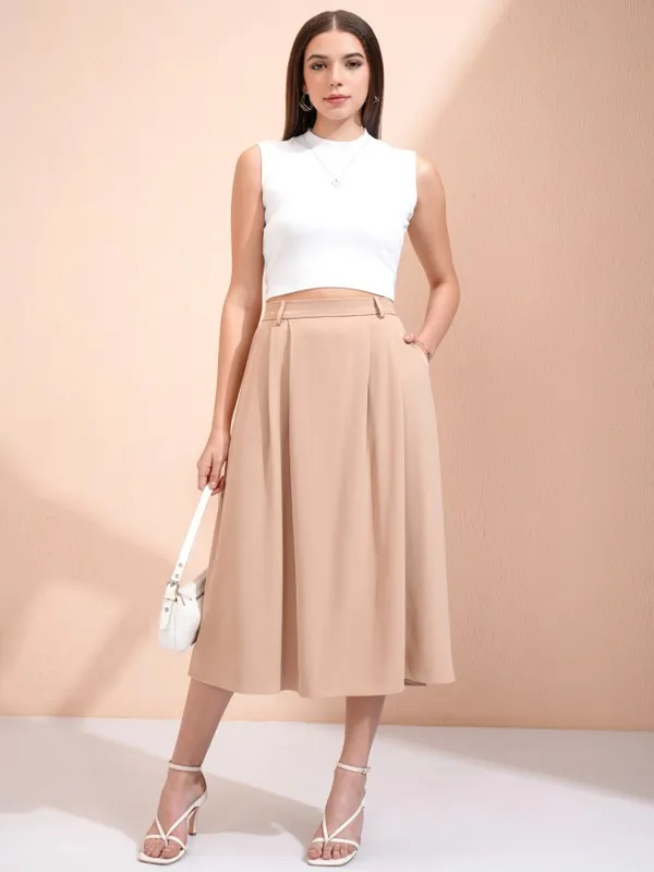 A-Line Midi Skirt