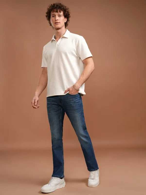 Highlander Men Blue Straight fit Stretchable Jeans