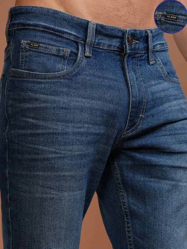 Highlander Men Blue Straight fit Stretchable Jeans