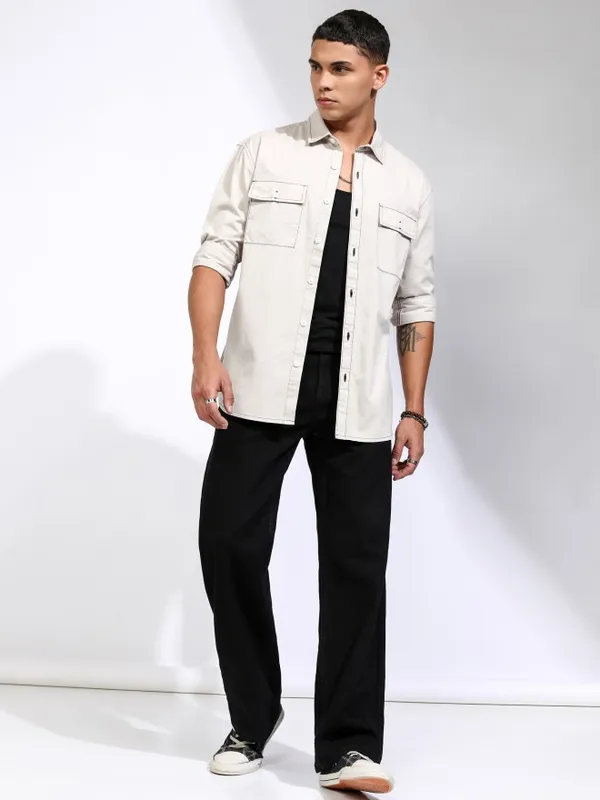 Men Relaxed Fit Casual Shirt