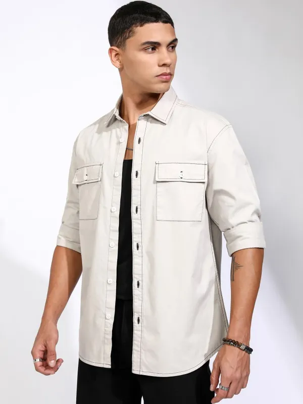 Men Relaxed Fit Casual Shirt