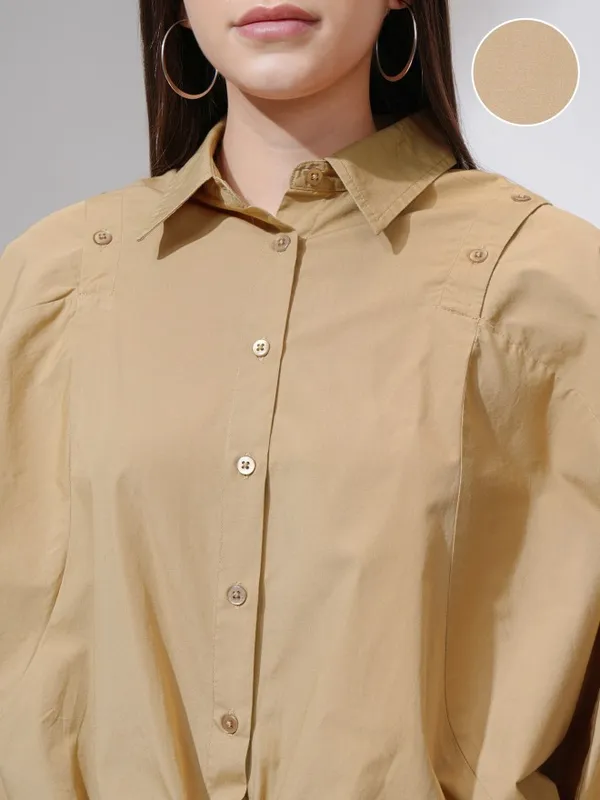 Women Solid Oversized Fit Casual Shirt