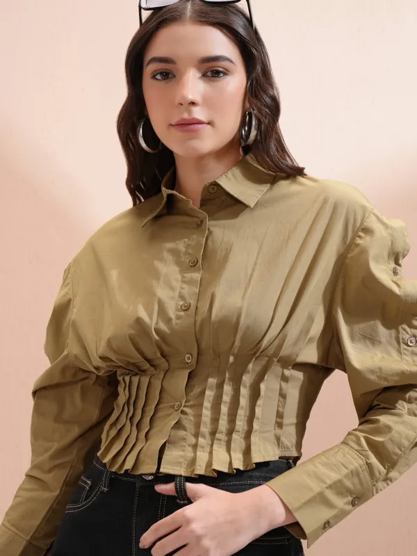 Women Solid Casual Shirt