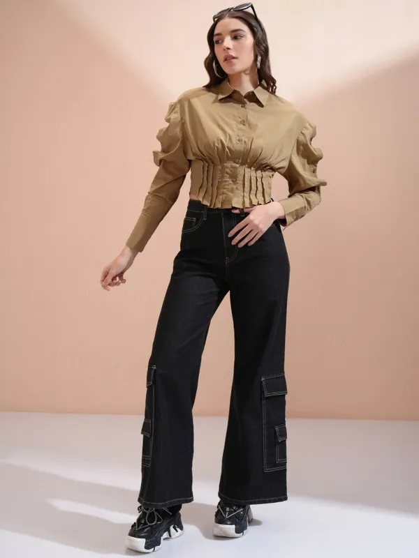 Women Solid Casual Shirt