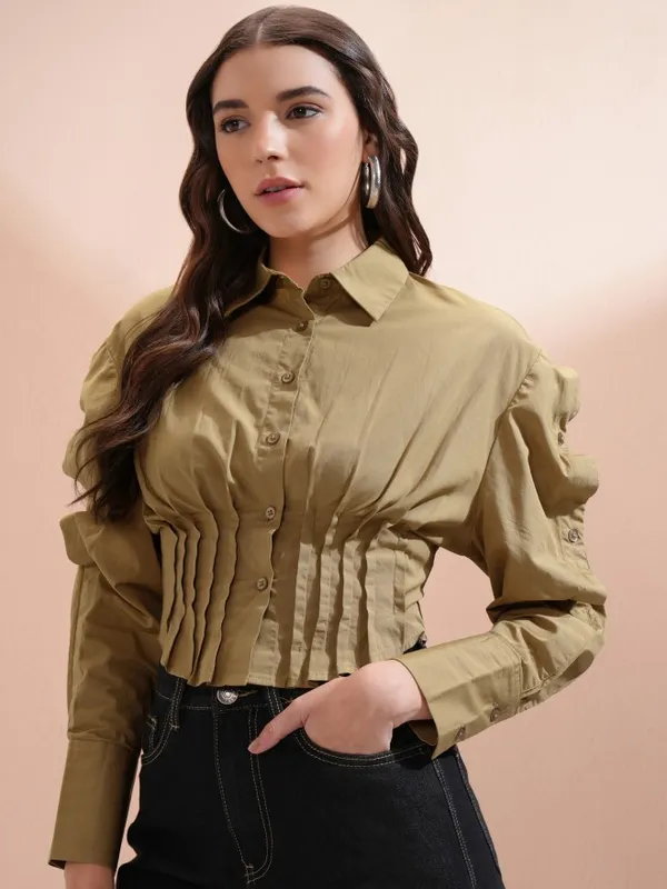 Women Solid Casual Shirt