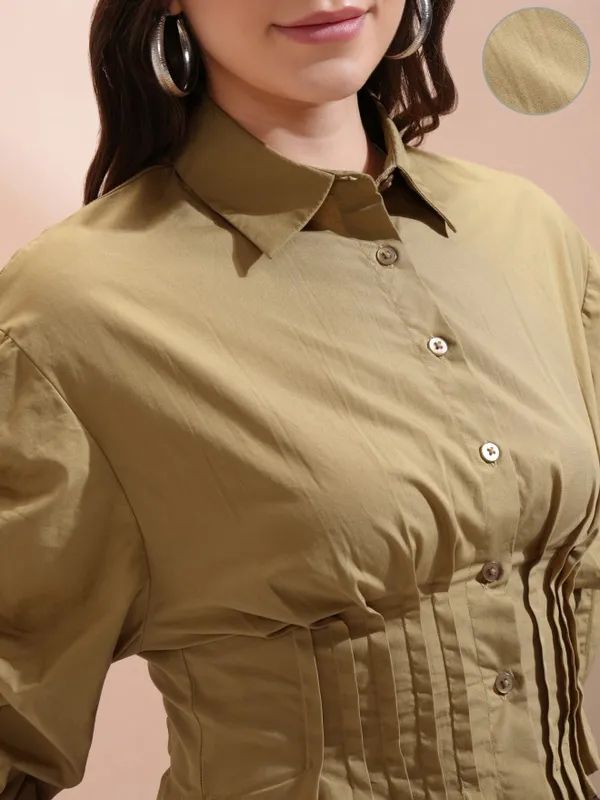 Women Solid Casual Shirt