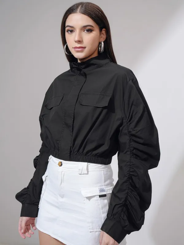 Women Solid Jacket
