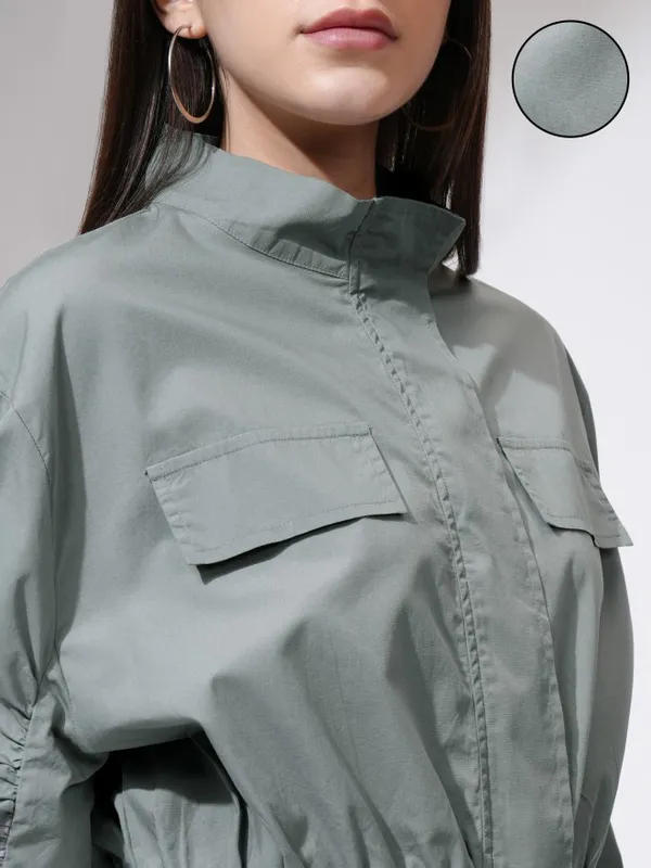 Solid Open Front Jacket