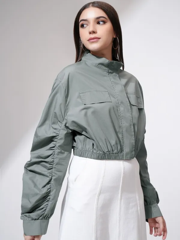 Solid Open Front Jacket