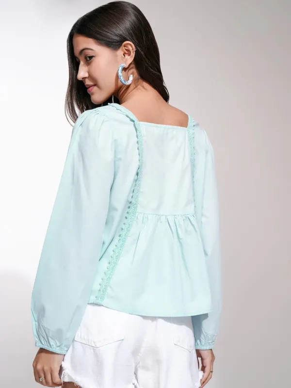 Solid Blouson Top