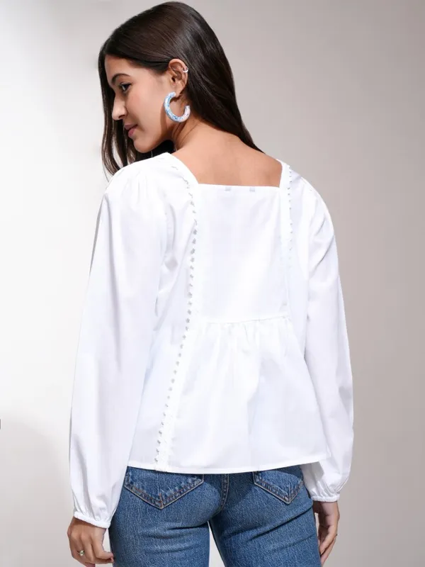 Solid Blouson Top
