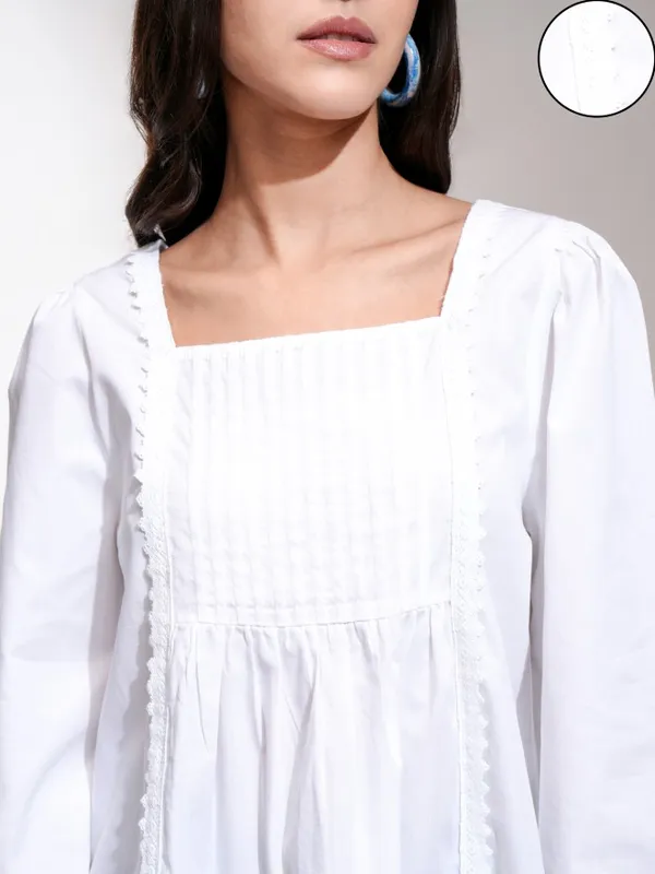 Solid Blouson Top